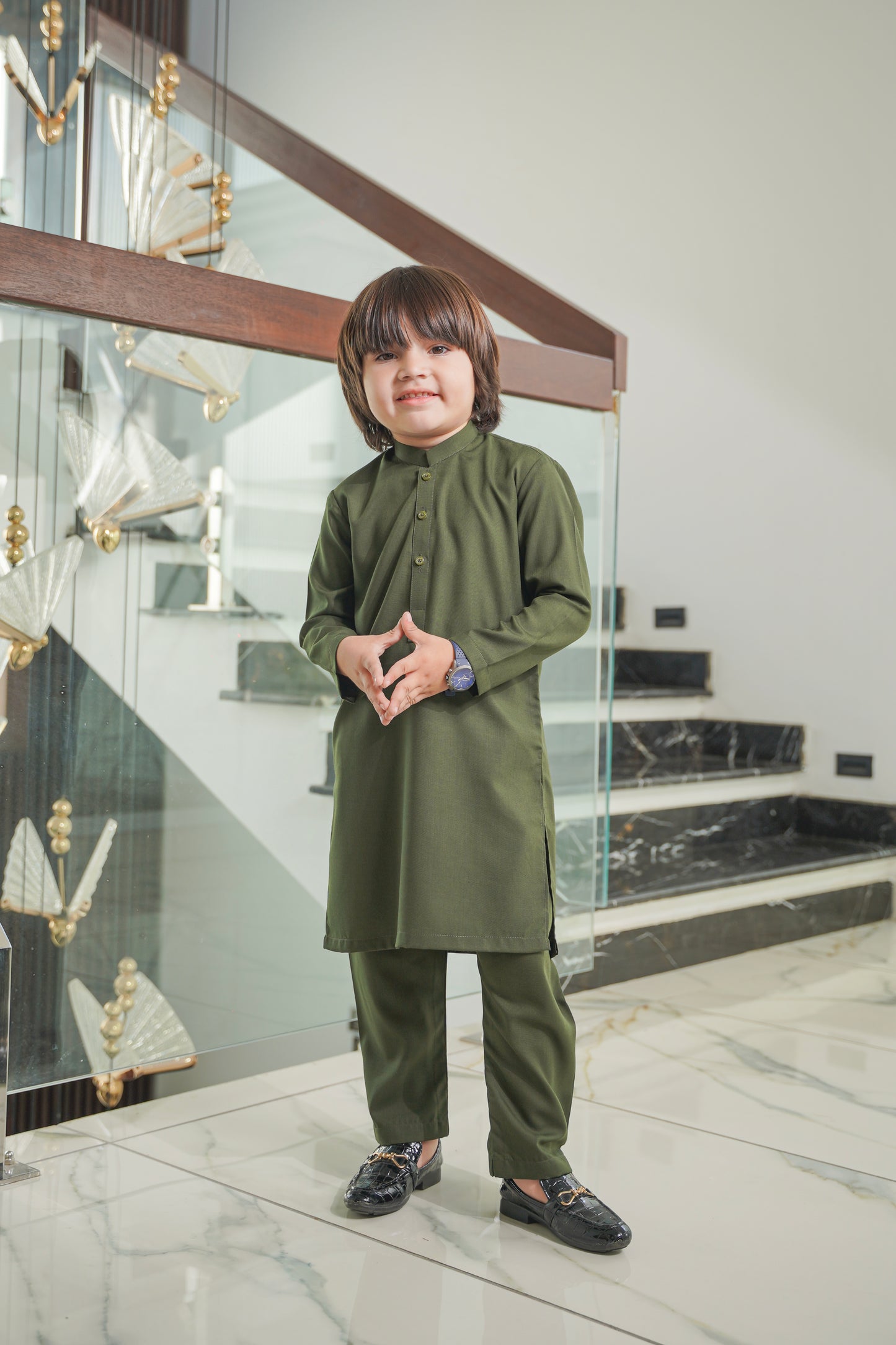 Olive Green Kurta Pajama