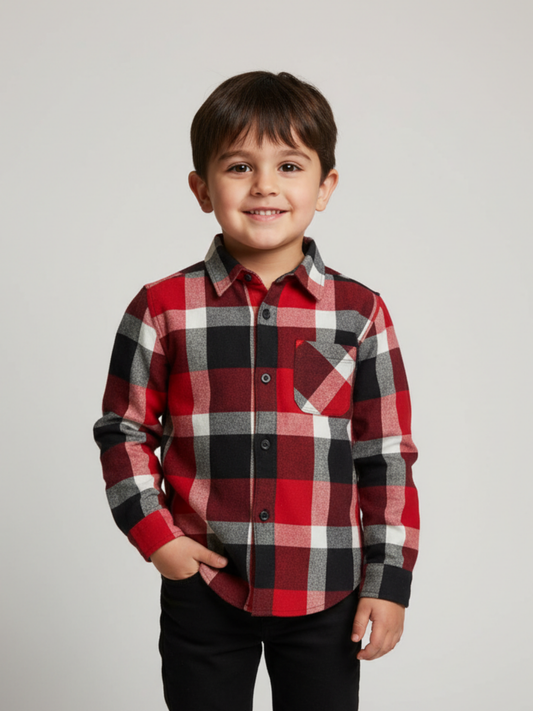 Red Check Warm Shirt