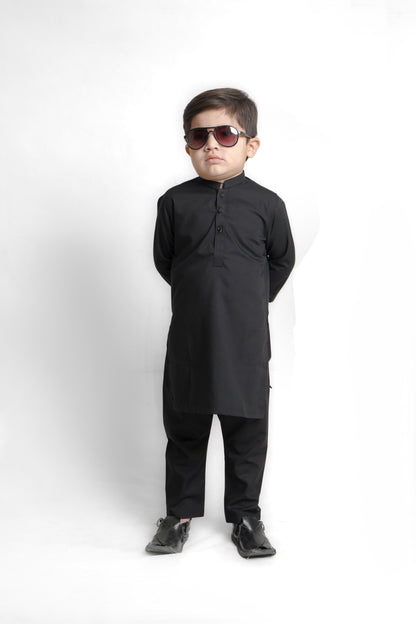 Wash & Wear Black Kurta Pajama