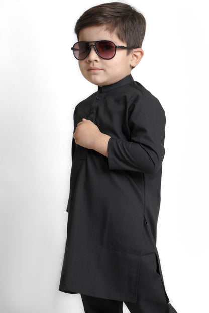 Wash & Wear Black Kurta Pajama