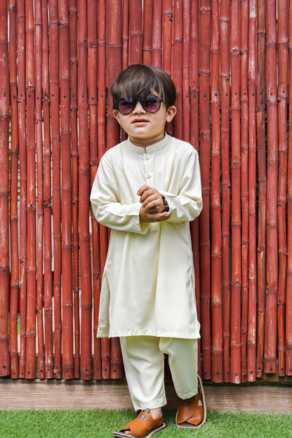 Wash & Wear Off White Kurta Pajama