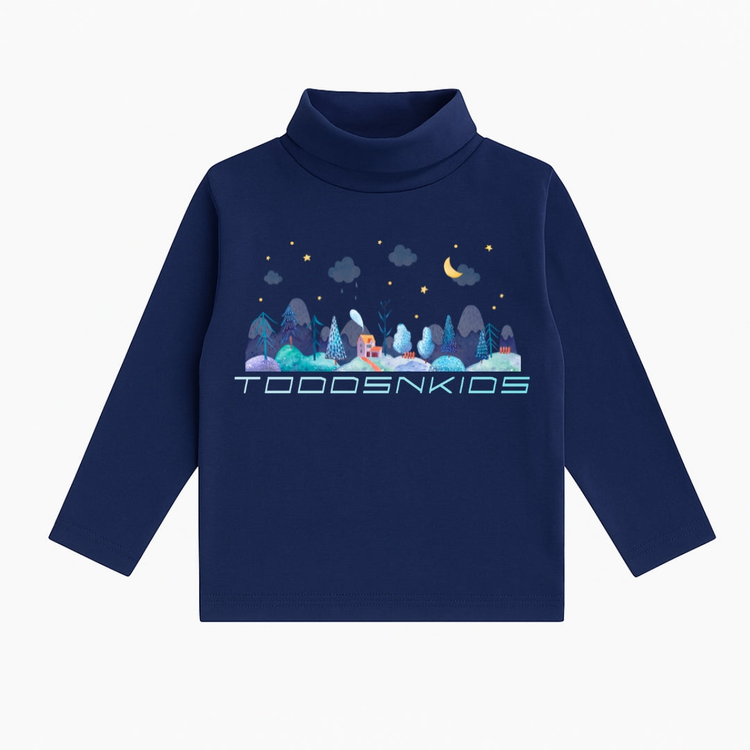 Deep Navy Cozy Turtleneck