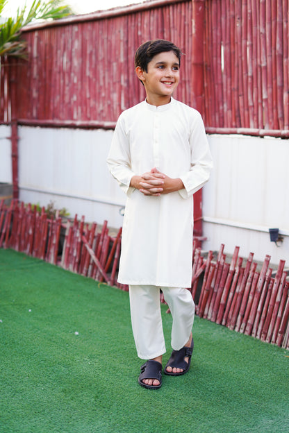 Wash & Wear Off White Kurta Pajama