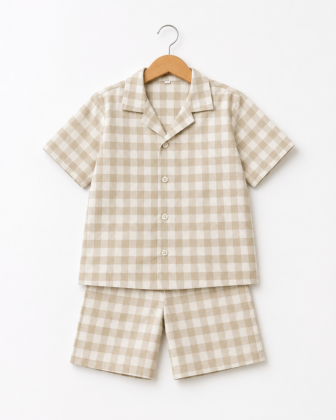 Cool Beige Cuban Co-Ord Set