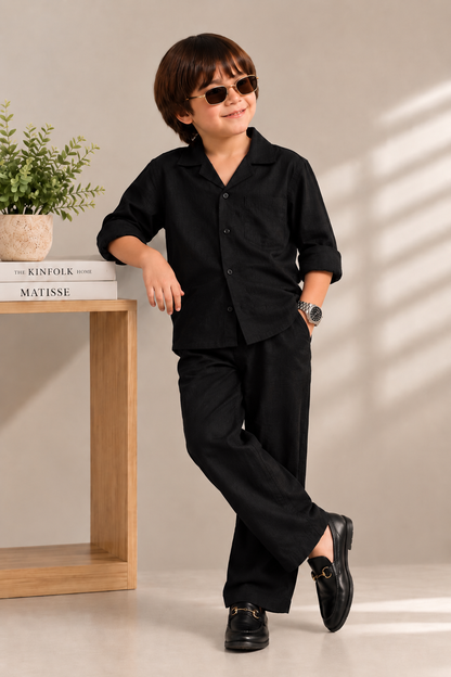 Luxury Black Old Money Co-Ord Set