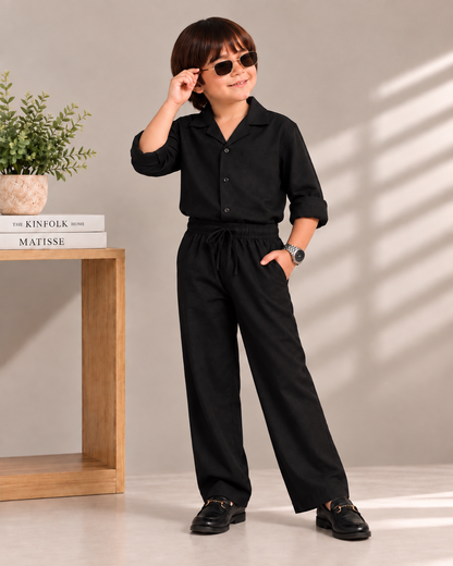Luxury Black Old Money Co-Ord Set