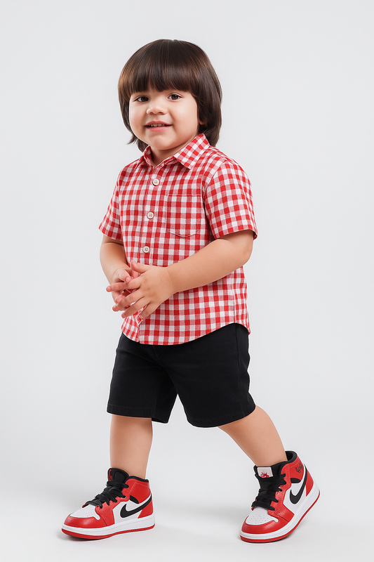 Red check shirt