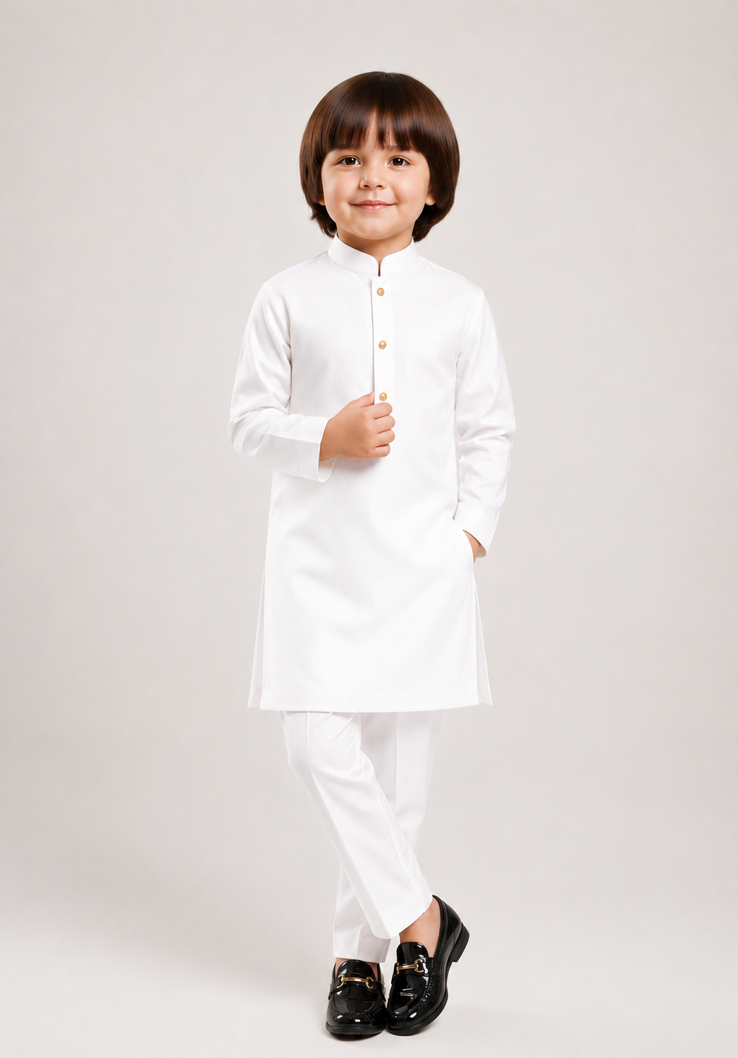 Wash & Wear Off White Kurta Pajama