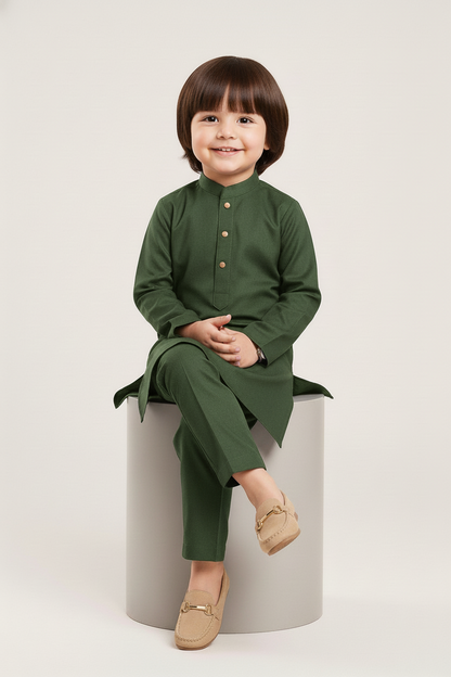 Olive Green Kurta Pajama