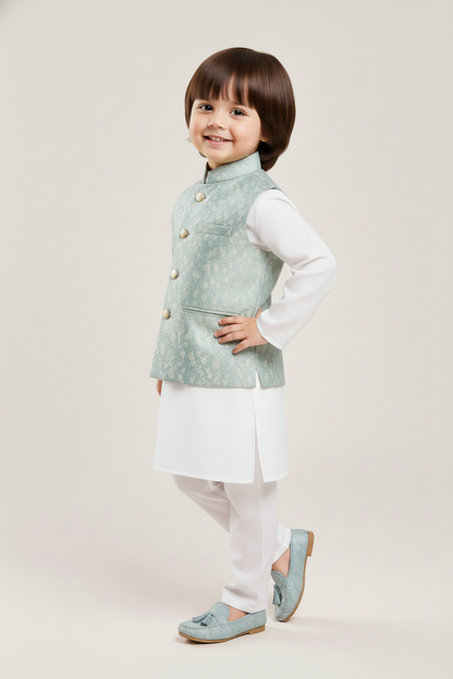 Sea Green Waist coat