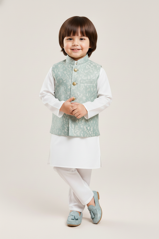 Sea Green Waist coat